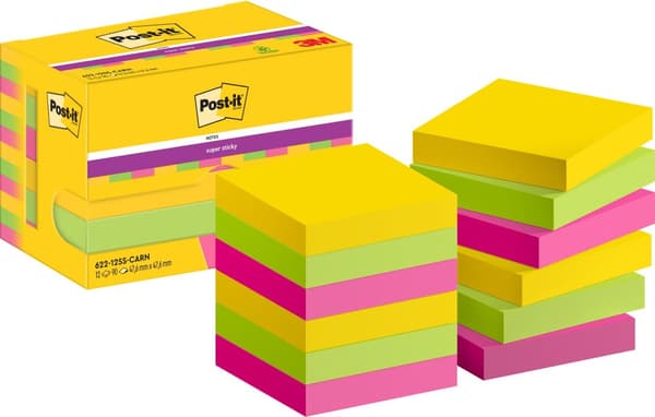 Notes POST-IT SS Carniva 47,6x47,6 12/fp
