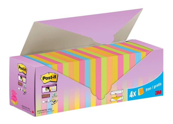 Notes POST-IT Z SS 76x76 6 frg 24/fp