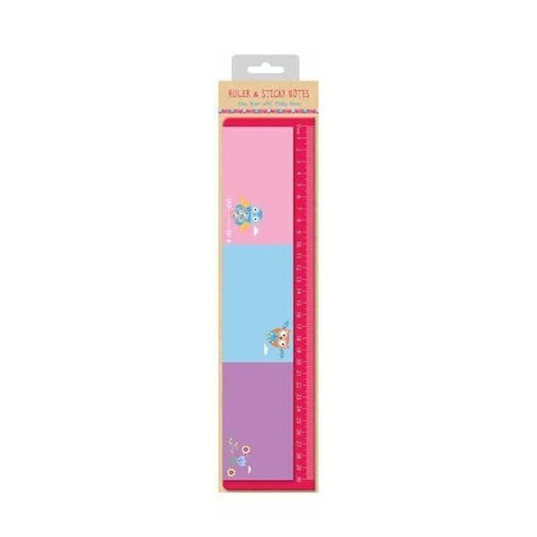 Alannahs Owl Sticky Notes Set (Pack of 4) Multicoloured One Size