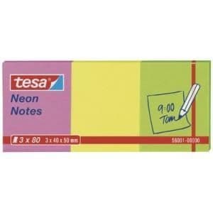 Tesa neon repositionerbara anteckningsblock, 40 x 50 …