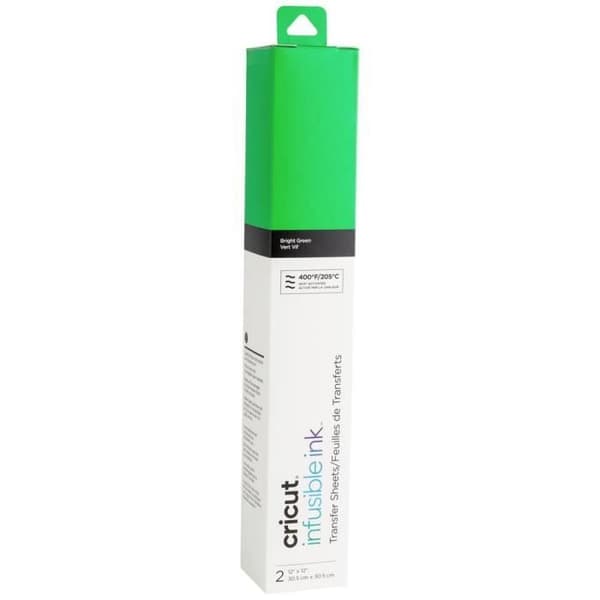 Cricut Infusible Ink Transfer Sheets - Set med 2 gröna ark