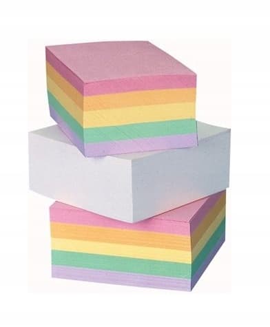 Limmad Färgkub 85x85x35mm Interdruk KOSPAPFK