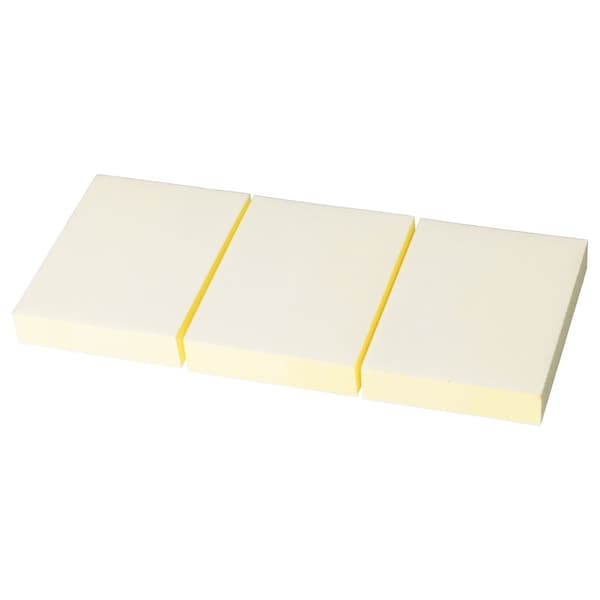 Kontorsprodukt självhäftande anteckningsbok / Donau Eco 51x38mm /3x100 ark/ Gul 14047411-06