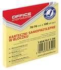 Miniatyrbillede 1 af 2: Kontorprodukter Selvklæbende notesbog 76x76mm /100k/ Gul 14047611-06