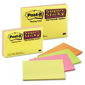 Post'it kuddar 149 x 984 mm - 45 färgade ark
