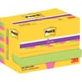 Miniatyrbild 1 av 2: Set med 12 omplacerbara Post-it-block - Carnival Collection - 90 ark - 47,6 x 47,6 mm