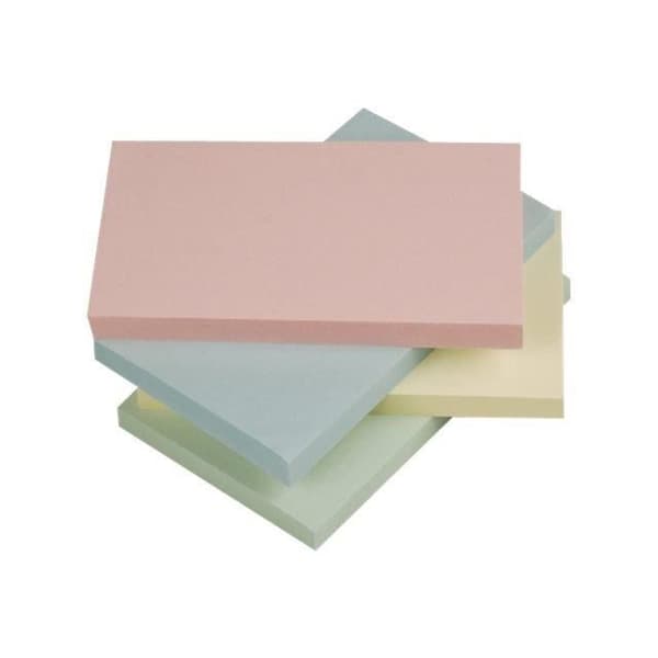 Q-CONNECT Snabba Anteckningar Pastellregnbåge Snabb anteckning 76 x 127 mm 100 ark grön pastell, rosa pastell, blå pastell, gul pastell…