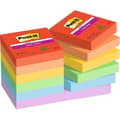 Miniatyrbild 2 av 2: Självhäftande anteckningsblock - POST-IT - Super Sticky Notes - 47,6 x 47,6 mm - 90 ark - 6 olika färger