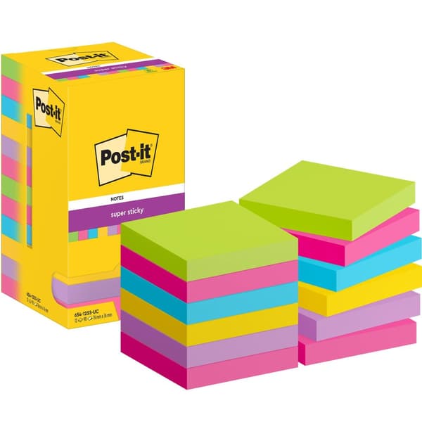 Notes POST-IT SS Rainbow76x76mm 12st