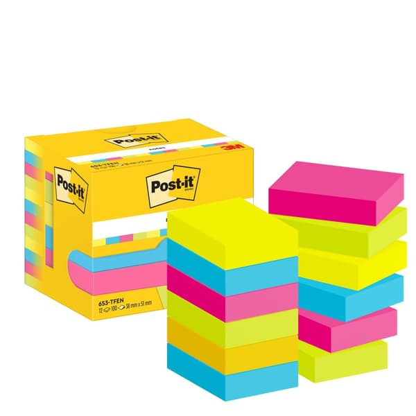 Notes POST-IT Energetic 38x51mm 12st