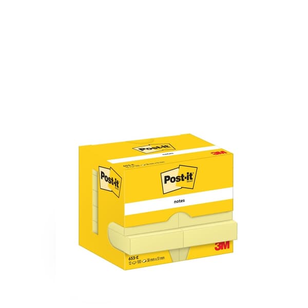 Notes POST-IT 38x51mm gul 12st