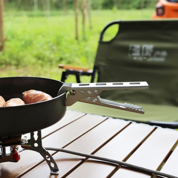 Skoldningsfri grydepinde til udendørs picnic, tilbehør til picnicpander, grillpinde til camping, spisepinde og madclips
