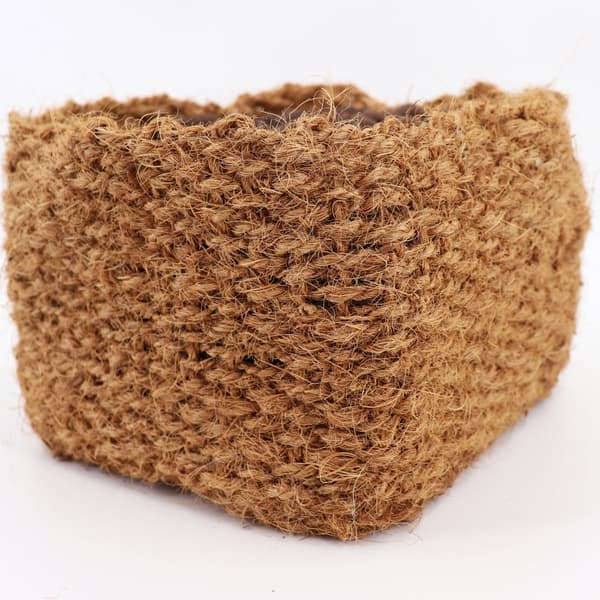 6 Kokosplantekurv 25 x 25 x 20 cm Damkurv til Bankmåtte & Skråningsmåtte
