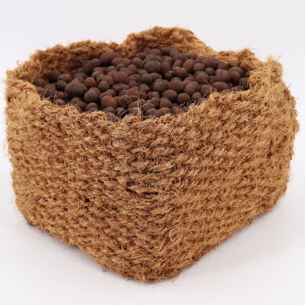 8 Kokosväxtkorg 25 x 25 x 20 cm Dammkorg för Bankmatta & Släntmatta