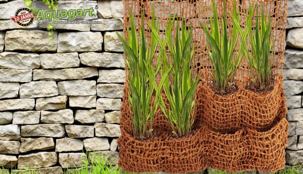 5 Planteposer Coir stof 8 Poser Bankmåtte Skråmåtte til Pond liner