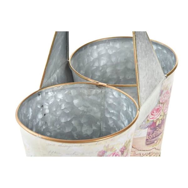 Cache-pot i metall - DKD Home Decor - Shabby Chic - Ros - 24x12x23 cm - 6 kg