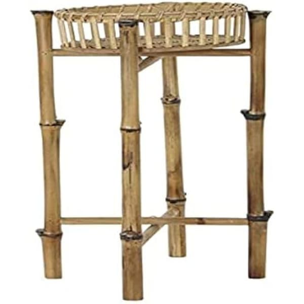 Naturlig bambu blomkruka - HEMINREDNING - 32 x 32 x 55,5 cm - Cylindrisk - Borrad