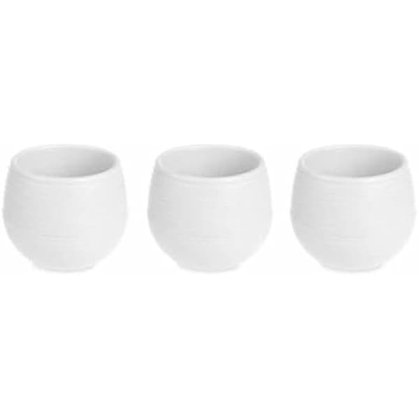 Blomkrukor - IBERGARDEN - Set om 4 - Plast - Vit - 16,5 x 16,5 x 14,5 cm