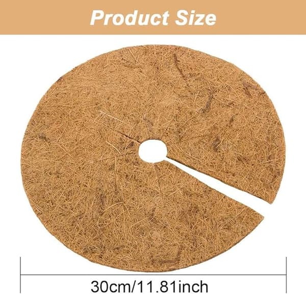 4 kpl 30 cm kookosmattoa, kookoskasvinsuoja, talvisuoja, kookostarjottimet kasveille, kestävä pakkassuoja ja kylmäsuoja kasveille