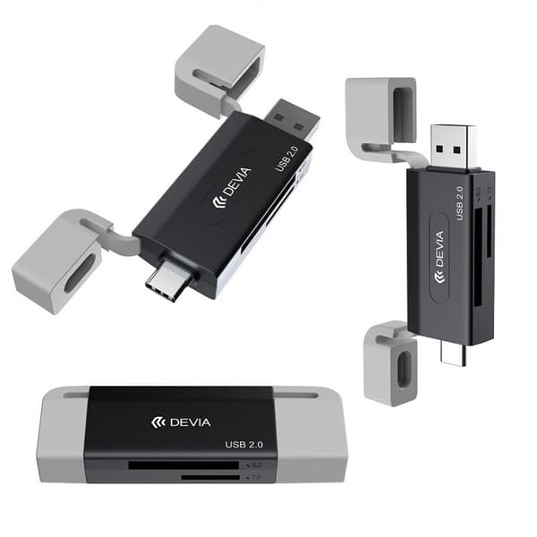Devia Smart Series USB+Type-C 2.0 till SD/TF 2-i-1 Kortläsare card reader