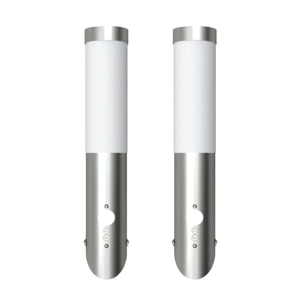 vidaXL Enego Udendørs væglampe med bevægelsesføler 2-pack