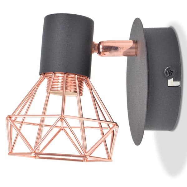 vidaXL Seinävalaisin 2 kpl 2 LED-hehkulampulla 8 W