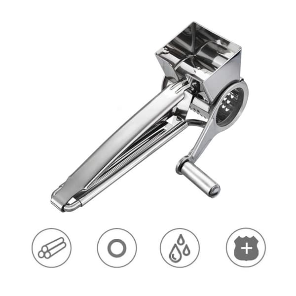 Håndroterende rivejern Slicer Oste rivejern i rustfrit stål