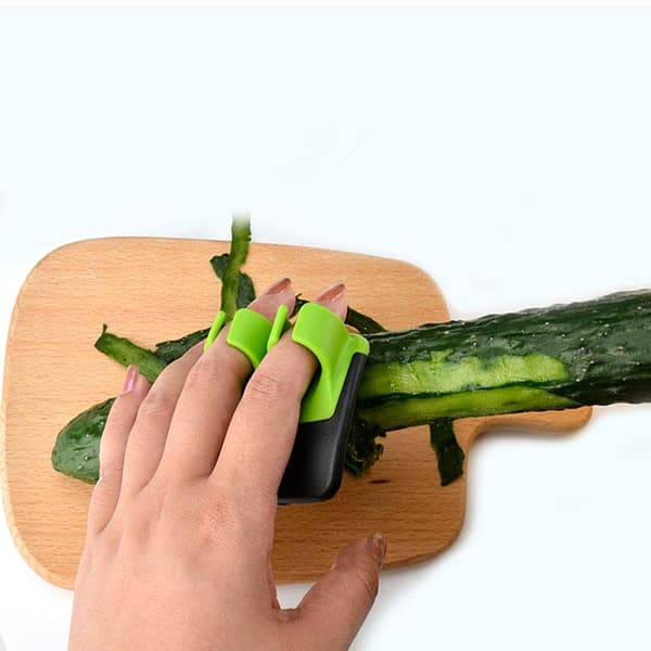 Ergonomisk kartoffelskræller - grøn og sort