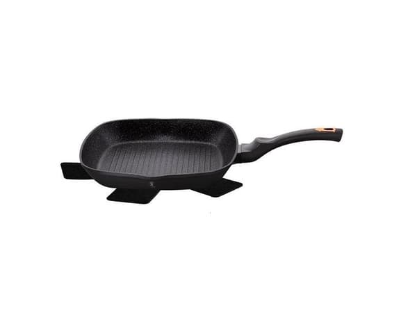 Berlinger Haus BH/1636N, Torg, Grillpanna, Svart, Gjuten aluminium, 2,1 l, gas, halogen, Induktion