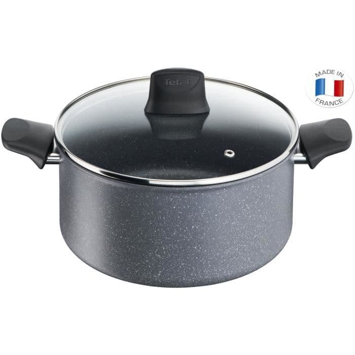 TEFAL - G1224602 - CHEF Stone Effect - Holländsk ugn - 24 cm (5 L)