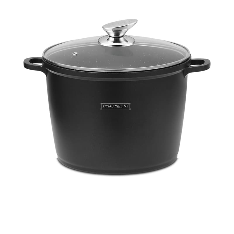 Royalty Line djup gryta med glaslock 10,5L 28cm induktion