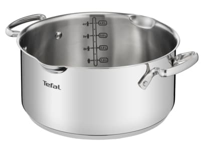 Tefal DUETTO+ G7194655, Rund, Rostfritt stål, Rostfritt stål, Rostfritt stål, Keramiska, gas, halogen, Induktion, Gjutjärnsplattor, 250 ° C