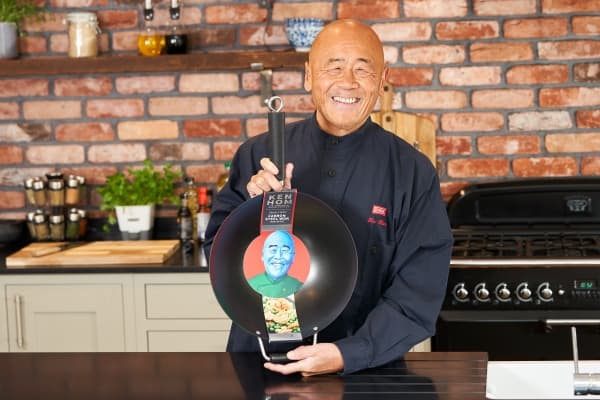 Ken Hom stekepanne WOK stekepanne, 20 cm, svart, 1 stk, Excellence, Ken Hom