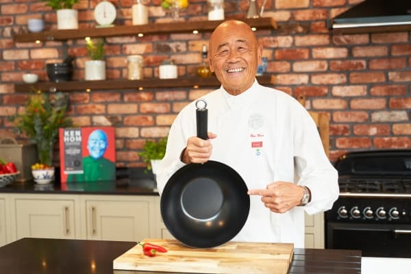 Ken Hom stekepanne WOK stekepanne, 20 cm, svart, 1 stk, Excellence, Ken Hom