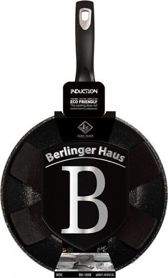 Berlinger Haus wok stekepanne Svart Sølv 28cm
