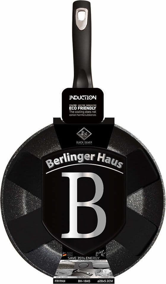 Berlinger Haus Granitt Stekepanne Sort Sølv 28 cm BH-1845