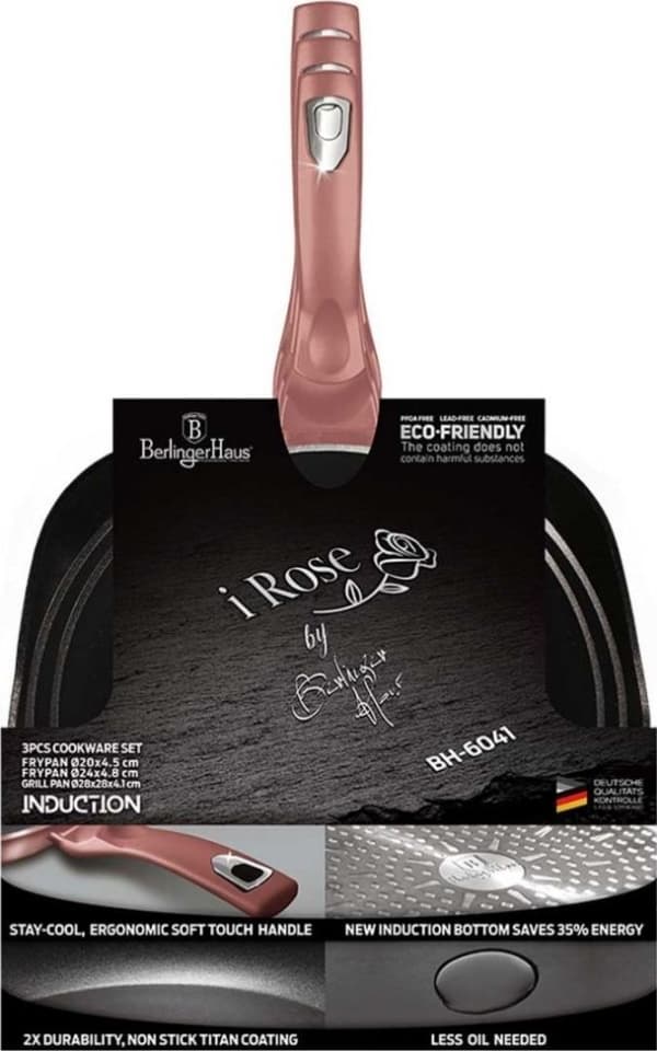 Berlinger Haus I-Rose stekepanne 20 24 28cm 3 stk.