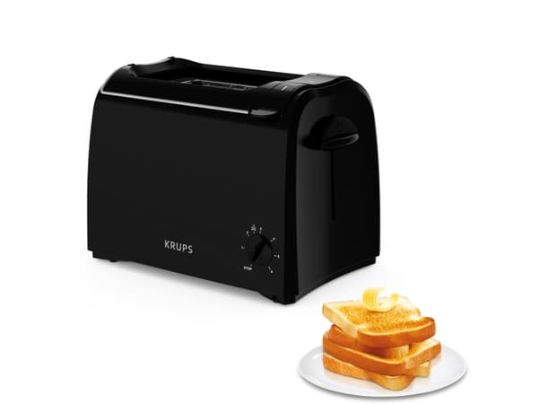 Krups Proaroma KH1518, 2 skiver, Sort, Plast, 850 W, 850 W, 850 W