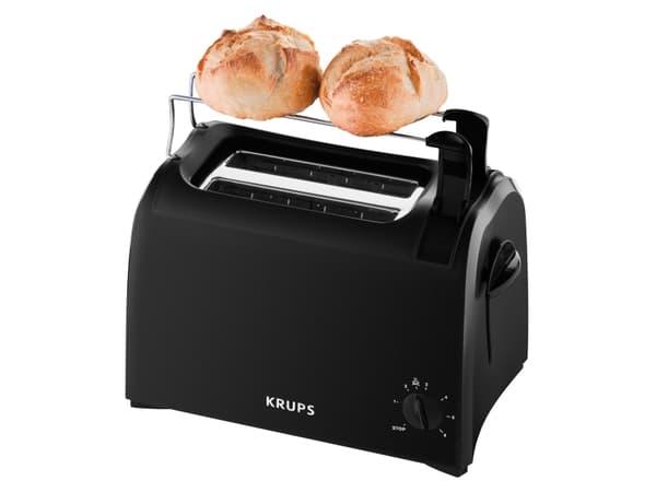 Krups Proaroma KH1518, 2 skiver, Sort, Plast, 850 W, 850 W, 850 W