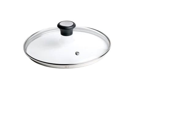 Tefal 28097612, Rund, Svart, Rostfritt stål, Transparent, Glas, Plast, Svart, 26 cm