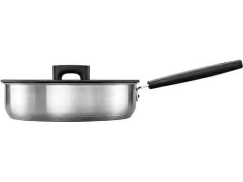 Fiskars Hard Face, Rund, Sautépanna, Svart, Rostfritt stål, Rostfritt stål, 3,2 l, Keramiska, gas, halogen, Induktion, Gjutjärnsplattor