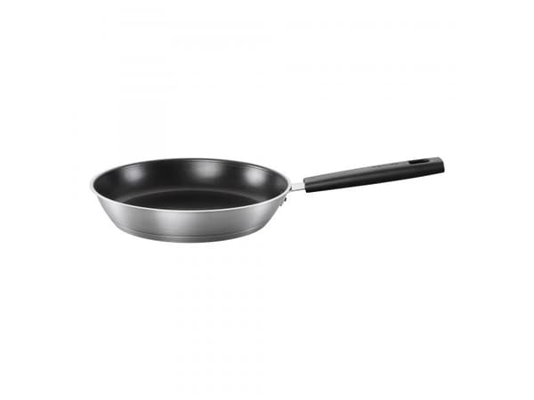 Fiskars Hard Face, Rund, All-bruk panne, Sort, Rustfritt stål, 150 °C, Rustfritt stål, Keramisk, Gass, Halogen, Induksjon, Forseglet Plate