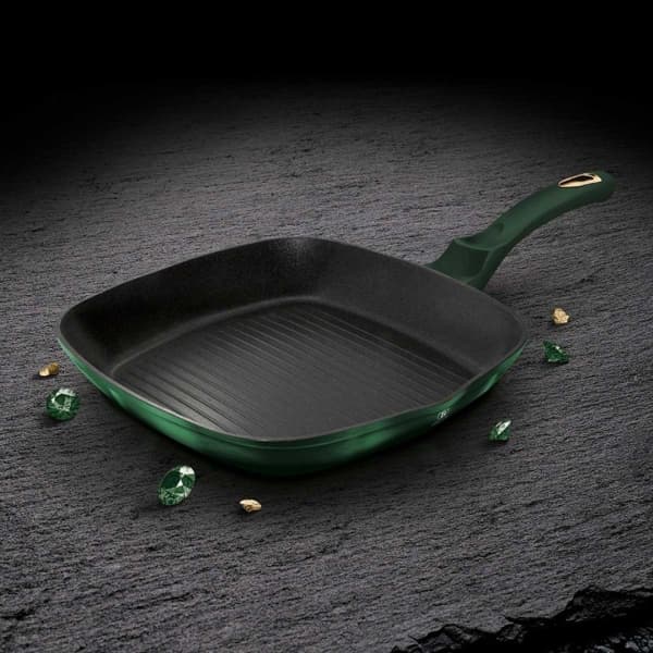 Frying pan Berlinger Haus GRANITE GRILL PAN 28x28CM BERLINGER HAUS METALLIC LINE EMERALD BH-6050