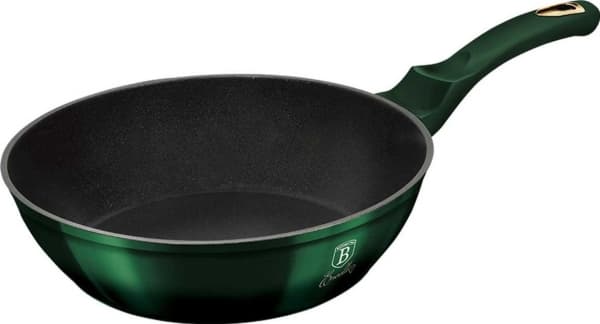 Frying pan Berlinger Haus 24CM GRANITE PAN WITH A LID BERLINGER HAUS METALLIC LINE EMERALD BH-6049