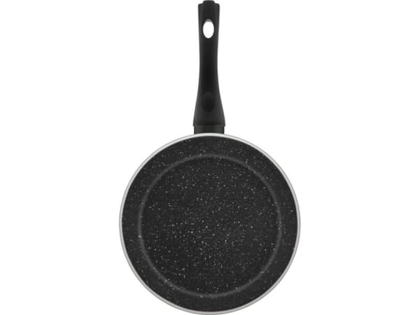 JATA SF1 FUJI, Rund, All-bruk panne, Sort, Aluminium, 3 mm, Keramisk, Gass, Halogen, Induksjon, Forseglet Plate