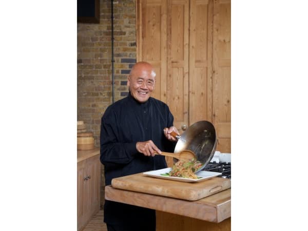 Ken Hom WOK CLASSIC CARBON, Rund, Wokpanna, Rostfritt stål, Kolstål, Keramiska, gas, halogen, Induktion, Trä
