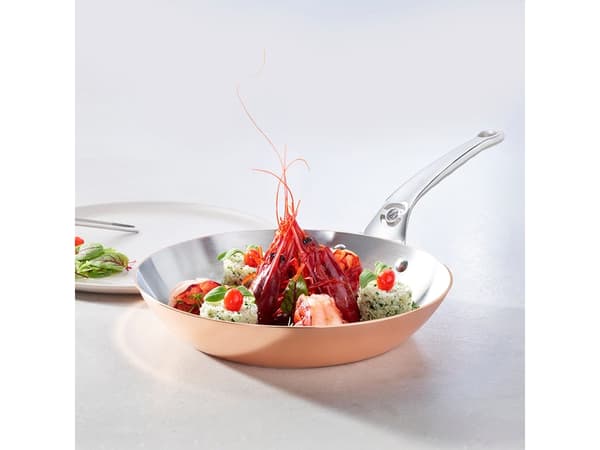 de Buyer Prima Matera, Rektangulær, All-bruk panne, Kobber, Rustfritt stål, Kopper, Rustfritt stål, 20,3 cm