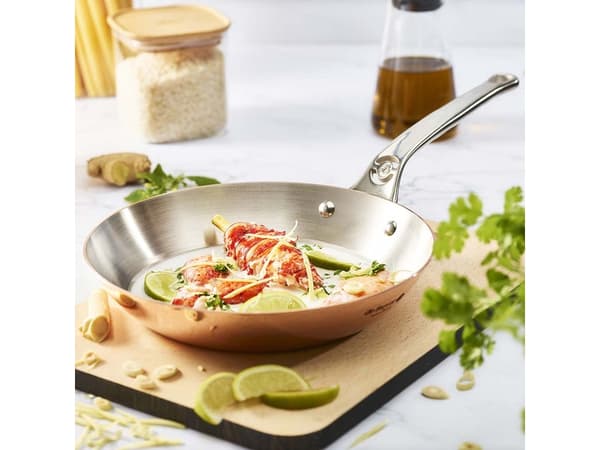 de Buyer Prima Matera, Rektangulær, All-bruk panne, Kobber, Rustfritt stål, Kopper, Rustfritt stål, 20,3 cm