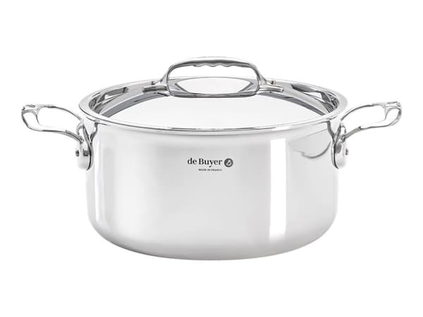 de Buyer AFFINITY - Lapskauspotte med dekke - 20 cm - 3.4 L