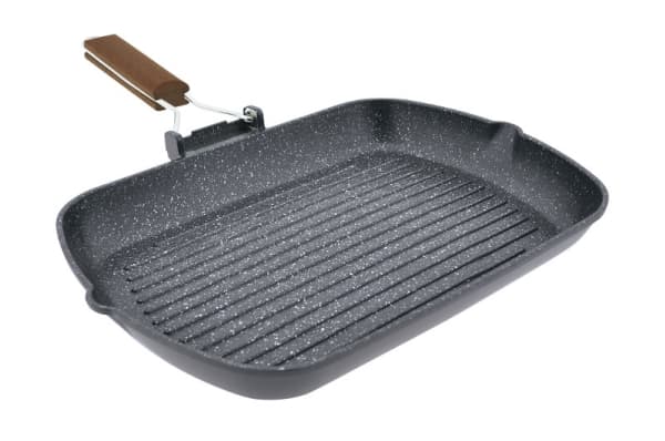 JATA GP35 Kilimanjaro, Rektangulær, Grillpanne, Sort, PFLUON, Kilimanjaro, Aluminium